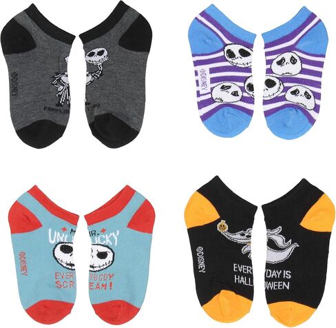 Disney Nightmare Before Christmas Boy's Jack Skellington Zero Oogie Boogie Mix and Match 8 Pair Ankle Socks in Saudi Arabia