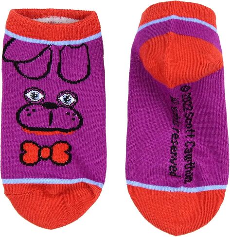 Bioworld Five Nights at Freddy's Kids Character Designs No-Shoe Ankle Socks 4 Pairs, 10-4 in Saudi Arabia