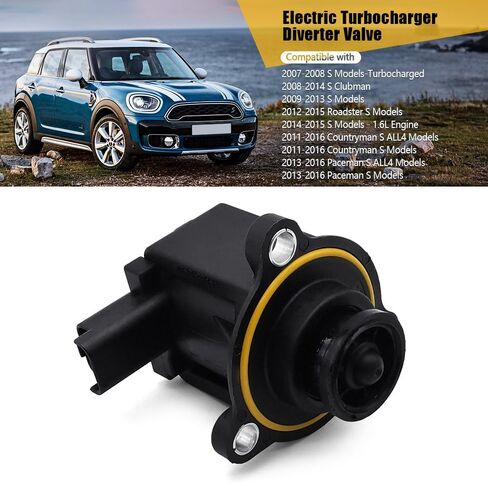 صمام تحويل الشاحن التربيني الكهربائي 11657578683 مناسب لميني كوبر R55 R56 R57 R58 R59 R60 R61 استبدال 701115080 11657593273 7566324 11657566324 11658636606 in Kuwait