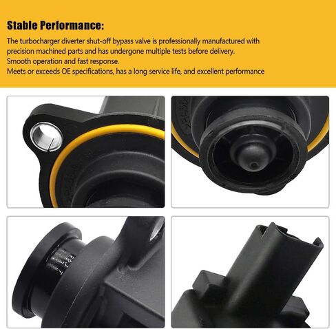 صمام تحويل الشاحن التربيني الكهربائي 11657578683 مناسب لميني كوبر R55 R56 R57 R58 R59 R60 R61 استبدال 701115080 11657593273 7566324 11657566324 11658636606 in Kuwait