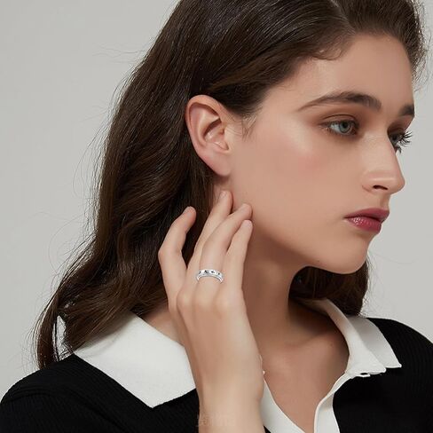 cuoka s925 الفضة الاسترليني خاتم القلق الطائرة الطيران السفر jelwery للنساء في سن المراهقة الفتيات أفضل الهدايا لمضيفات الطيران مضيفات الطيارين in Kuwait