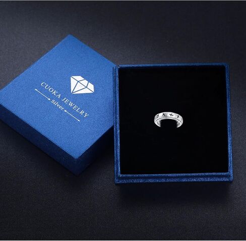 cuoka s925 الفضة الاسترليني خاتم القلق الطائرة الطيران السفر jelwery للنساء في سن المراهقة الفتيات أفضل الهدايا لمضيفات الطيران مضيفات الطيارين in Kuwait