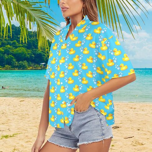 HUGLAZY 80s 90s Outfit for Women Neon Party Outfit 80s Hawaiian Shirts Floral Tropical Shirts Summer in Saudi Arabia