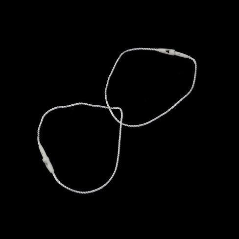 1000 Pcs 7.8" Nylon Hang Tag String Plastic Snap Lock Loop Fastener Hook Ties for Price Tags, Luggage Label(Black) in Saudi Arabia