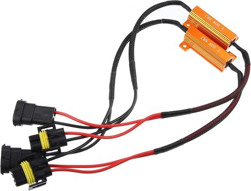 X AUTOHAUX 2pcs H11/H9/H8 LED Car Headlight Canbus Decoder Error Free Warning Resistors Decoder Replacement Anti Flicker Resistor in Saudi Arabia