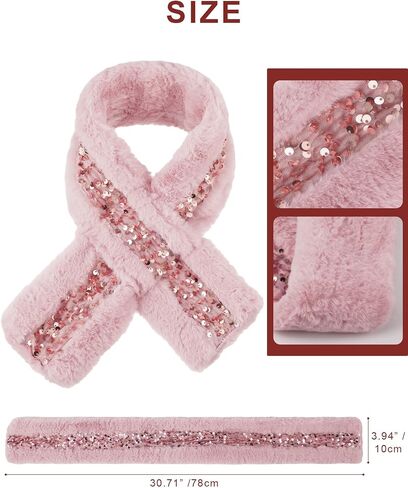2 Sets Girl's Winter Knit Hat Scarf Gloves Set Warm Fleece Lined Pom Pom Hat Scarf Gloves for Teens Pink Purple in Saudi Arabia