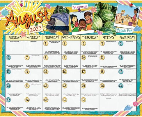 Really Good Stuff Classroom Calendar 2024-2025, Primary Colors in Saudi Arabia