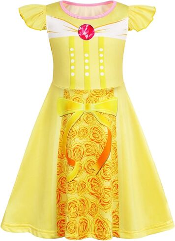 AmzBarley Girls Nightgowns Princess Pajamas for Toddler Kids Sleepwear Nightdress Little Girls Nightie Dress in Saudi Arabia