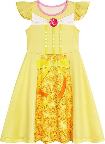 AmzBarley Girls Nightgowns Princess Pajamas for Toddler Kids Sleepwear Nightdress Little Girls Nightie Dress in Saudi Arabia