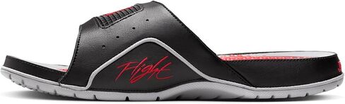Nike Jordan Hydro 4 Retro Men's Slides (532225-060, Black/Cement Grey/Fire Red) in Saudi Arabia