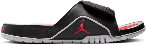 Nike Jordan Hydro 4 Retro Men's Slides (532225-060, Black/Cement Grey/Fire Red) in Saudi Arabia
