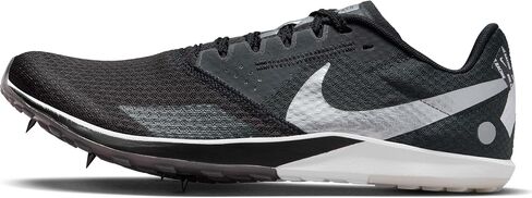 Nike Rival XC 6 Cross-Country Spikes (DX7999-001, Black/Metallic Silver-DK Smoke Grey) Size 11.5 in Saudi Arabia