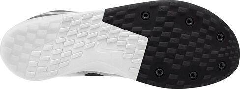 Nike Rival XC 6 Cross-Country Spikes (DX7999-001, Black/Metallic Silver-DK Smoke Grey) Size 11.5 in Saudi Arabia