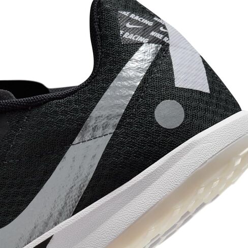 Nike Rival XC 6 Cross-Country Spikes (DX7999-001, Black/Metallic Silver-DK Smoke Grey) Size 11.5 in Saudi Arabia