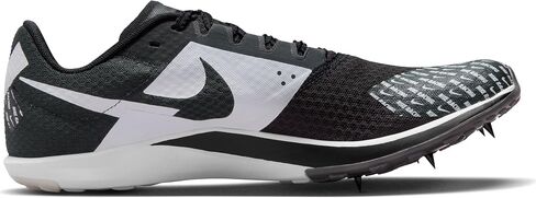 Nike Rival XC 6 Cross-Country Spikes (DX7999-001, Black/Metallic Silver-DK Smoke Grey) Size 11.5 in Saudi Arabia
