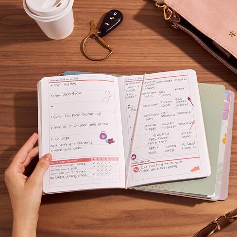 On The Go Folio - Small Holder Case to Protect Your Planners and Journals. Works Great w Petite Planners & Journals. Elastic Band Holder - Erin Condren (Small, Starry Sky) in Saudi Arabia