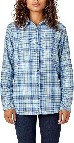 Dickies Women's Plaid Flannel Long Sleeve Shirt in Saudi Arabia