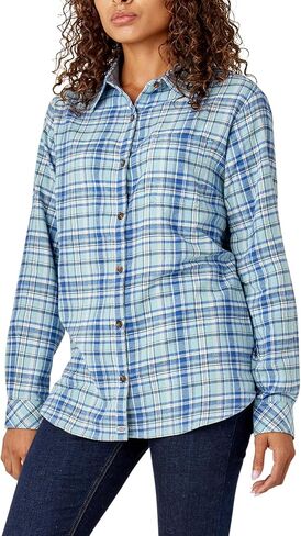 Dickies Women's Plaid Flannel Long Sleeve Shirt in Saudi Arabia
