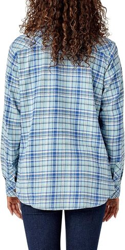 Dickies Women's Plaid Flannel Long Sleeve Shirt in Saudi Arabia