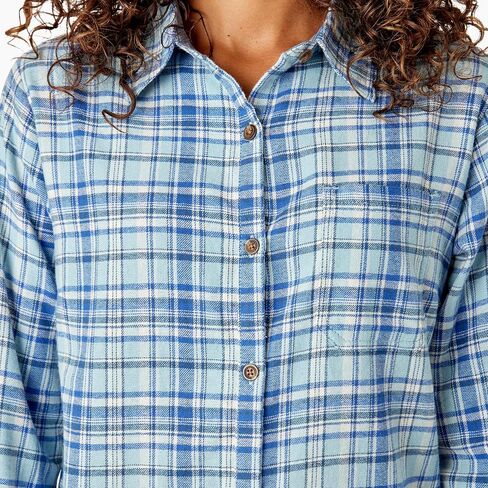 Dickies Women's Plaid Flannel Long Sleeve Shirt in Saudi Arabia