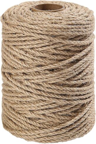 Jute Twine 805FT, Jute Rope for Crafts Gardening Plant Accessories Gift Wrapping, Arts & Crafts Art Packing Material Christmas Twine Bulk Heavy-Duty Wedding Decor (Brown 2MM * 805FEET) in Saudi Arabia