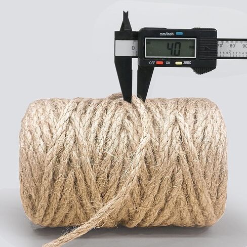Jute Twine 805FT, Jute Rope for Crafts Gardening Plant Accessories Gift Wrapping, Arts & Crafts Art Packing Material Christmas Twine Bulk Heavy-Duty Wedding Decor (Brown 2MM * 805FEET) in Saudi Arabia