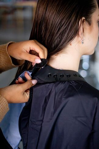 FRAMAR Barber Cape - Hair Cutting Cape with Snap Closure and Rubberized Collar, Haircut Cape in Saudi Arabia