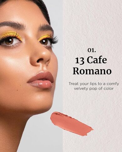 VDL Lip Stain Comfort Slip Lipstick 13, Cafe Romano - Lightweight, Matte, Smooth Lipstick for Effortless Comfort. Vibrant and Long-Lasting Lip Color (0.09 oz) | Korean Skincare in Kuwait
