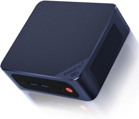 كمبيوتر صغير Beelink SEI12 الجيل الحادي عشر من معالجات Intel Core i5 i5-1235U (حتى 4.4 جيجا هرتز)، كمبيوتر صغير مع ذاكرة الوصول العشوائي DDR4 سعة 16 جيجابايت و500 جيجابايت M.2 NVMe Pcle 4.0 SSD، 4K 60FPS/Dual HDMI/WiFi6/BT5.2، تشغيل تلقائي in Kuwait
