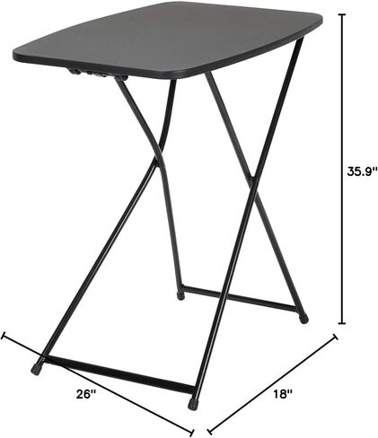 COSCO Multi-Purpose, Adjustable Height Personal Folding Activity Table, 2 Pack, Black in Saudi Arabia