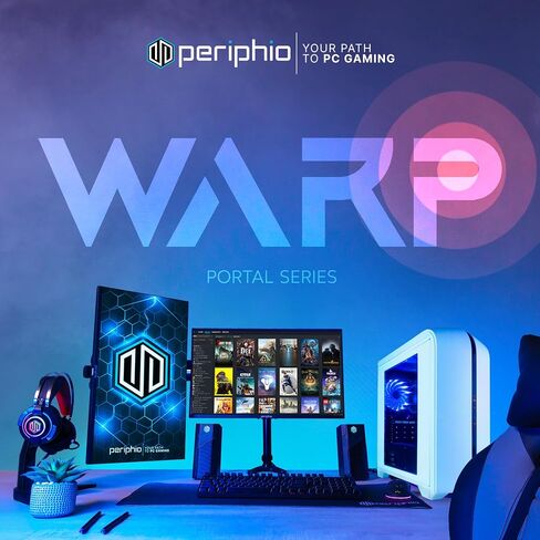 Periphio Reaper Prebuilt Gaming PC - AMD Ryzen 5 5600G 4.4GHz, Radeon Vega 7 iGPU, 16GB DDR4 3200MHz Gaming RAM, 1TB NVMe, Wi-Fi + Bluetooth, Windows 11 Gaming Computer in Saudi Arabia