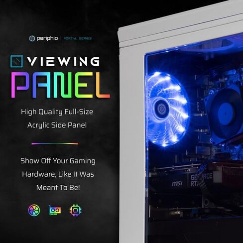 Periphio Reaper Prebuilt Gaming PC - AMD Ryzen 5 5600G 4.4GHz, Radeon Vega 7 iGPU, 16GB DDR4 3200MHz Gaming RAM, 1TB NVMe, Wi-Fi + Bluetooth, Windows 11 Gaming Computer in Saudi Arabia