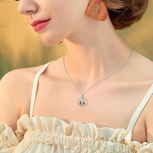 Penguin Necklace 925 Sterling Silver Penguin Necklace of Love Penguin Jewelry Necklace Holiday Gift for Women in Saudi Arabia