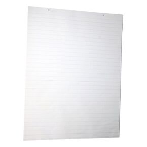 Sax 1285050 Ruled Chart Paper, 2-Hole Punched, 24" x 32", White (Pack of 100)