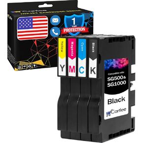 Cartlee Compatible Ink Cartridges Replacement for Sawgrass SG500 Sublimation Printer for Sawgrass SG500 Sublimation Ink for Sawgrass SG1000 Sublimation Ink for Sawgrass SG1000 Sublimation Printer 4pk