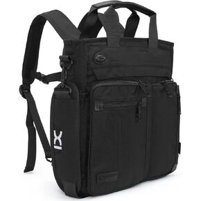 INOXTO Men's 3 in 1 Convertible Backpack Tote Briefcase Business Office Laptop Shoulder Bag