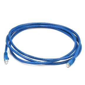 Monoprice 7FT 24AWG Cat6 550MHz UTP Ethernet Bare Copper Network Cable - Blue