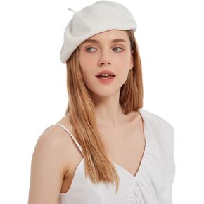 Cotton French Beret Hat Summer Knitted Soft Thin Beret Hat Slouchy Loose Painters Hat Solid Color for Women