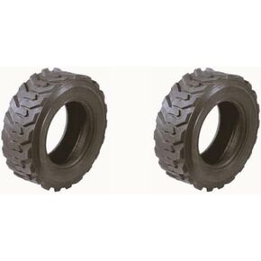 2 New HORSESHOE 23x8.5-12 10Ply R-4 Super Heavy Duty E Load Skid Steer Tires w/Rim-Guard Wall 23x8.50-12 NHS 2385012 T168/SKS-5 L2/G2