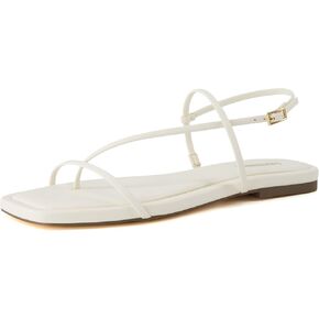 CUSHIONAIRE Women's Glory strappy flat sandal +Memory Foam and Wide Widths Available