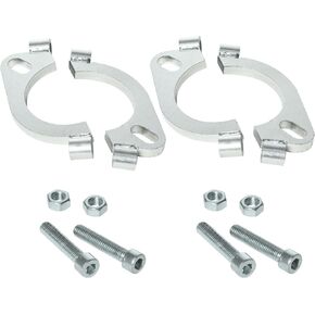 2-1/2 inch Split Flange Repair Kit, 2 Bolt 2.5"/63.5mm Exhaust Flange Flat Oval Split Flange Repair Replacement Kit, Pack of 2