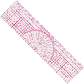 Westcott Protractor Ruler, 6", 15cm, Transparent (W-5)