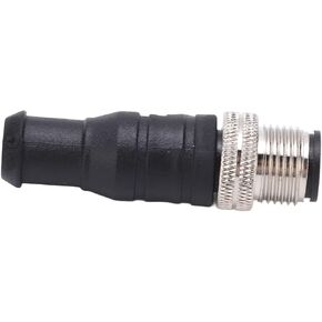Qqmora Terminating Resistor, ABS Metal M12 Male Termination Resistor Durable for Marine Network