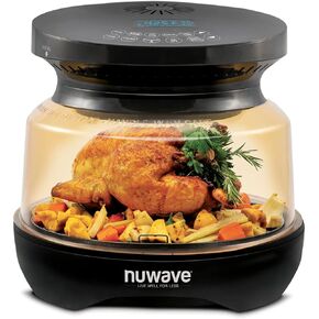 فرن NuWave TODD ENGLISH iQ360 الرقمي الذكي، مجموعة شواية تعمل بالأشعة تحت الحمراء 20 في 1، سعة ميجا 34 كيو تي، 1800 واط، مناطق حرارة محيطة ثلاثية قابلة للتعديل، مقياس حرارة ذكي، واي فاي in Kuwait