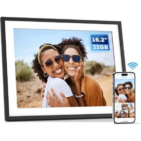 Arktronic 10.1 Inch WiFi Digital Picture Frame 16GB, Smart Digital Photo Frame with HD IPS Touch Screen, Easy to use, Instantly Share Photos/Videos via App or Email, Gift for Grandparents