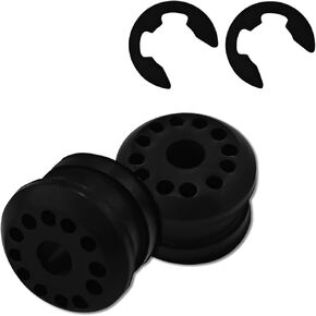2PCS Transfer Case Shift Linkage Bushing with 2 E-clips, Shifter Linkage Control Lever Bushing Grommet Kit Replacement OEM#68078974AA 68078975AA for Dodge Ram 1500 2500 3500