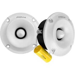 PRV AUDIO TW400Ti-Nd-4 Slim Black 3 Inch Bullet Super Tweeter Neodymium 120 Watts Max Power 4 Ohm, Ultra Slim Easy to Mount Tweeters for Car Audio (2 Tweeters)