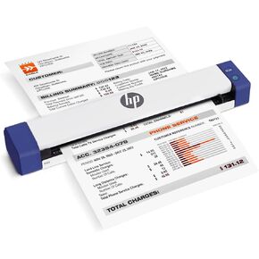 HP Small USB Document & Photo Scanner for Portable 1-Sided Sheetfed Digital Scanning, Model HPPS100, for Home, Office & Business, PC and Mac Compatible, HP WorkScan Software Included