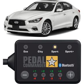 PEDAL COMMANDER for Infiniti Q50 2014-2024 Throttle Response Controller (Not Compatible W/Adaptive Cruise Control) Fits: Premium, Sport, LUXE, PURE, Red Sport, 2.0L 3.7L, Infiniti Q50 Accessories