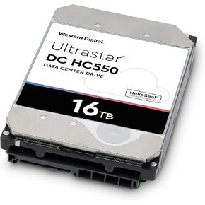 ويسترن ديجيتال WUH721816ALE6L4 3.5 بوصة 16 تيرابايت SATA 6 جيجابايت/ثانية 7.2 كيلو دورة في الدقيقة 512 ميجا 0F38462 512e/4Kn HDD
